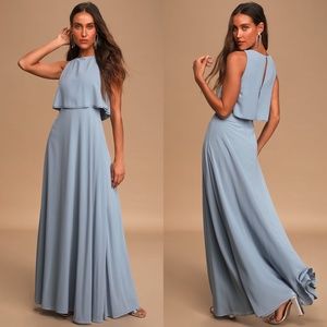 Lulu's Light Blue Maxi Dress
